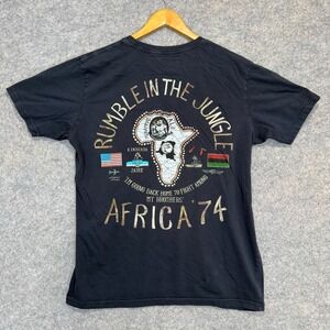 RO Roots of Fight Muhammad Ali Rumble Jungle Mens Large Africa 74 Tee Boxing